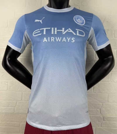 2627 Man city home player version Soccer Jersey